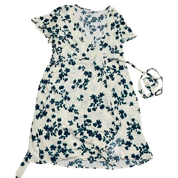 Seraphine White and Blue Floral Dress - Picture 1 of 4